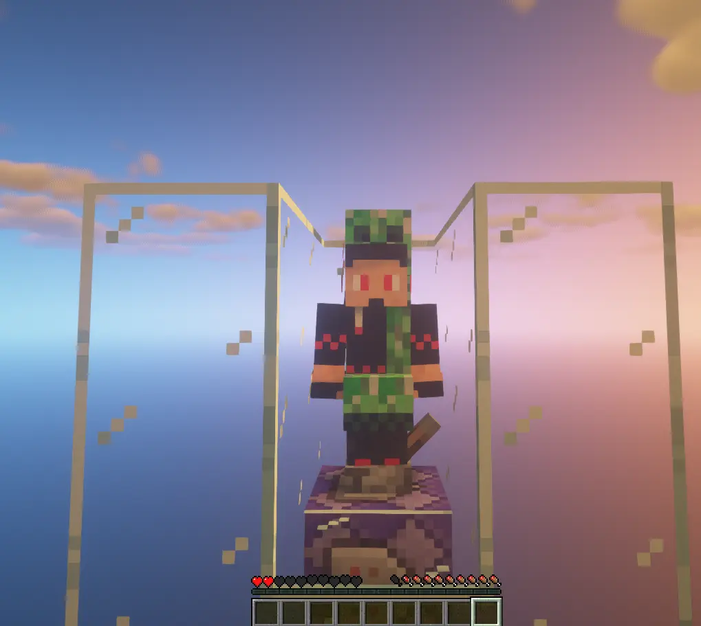 100 Creepers without AI and collision